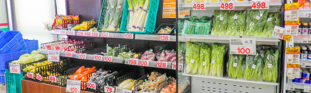 野菜販売、自社農場